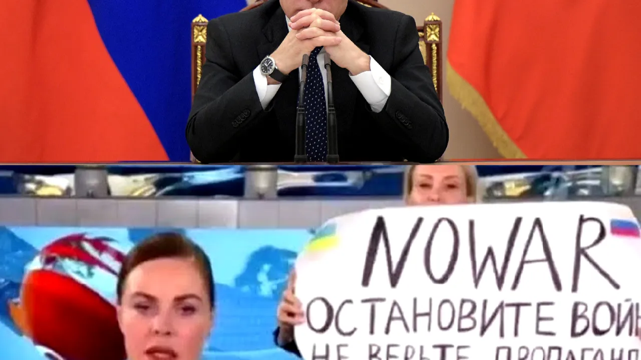 Prima reacţie a Kremlinului după actul extraordinar de disidenţă făcut de Marina Ovsyannikova