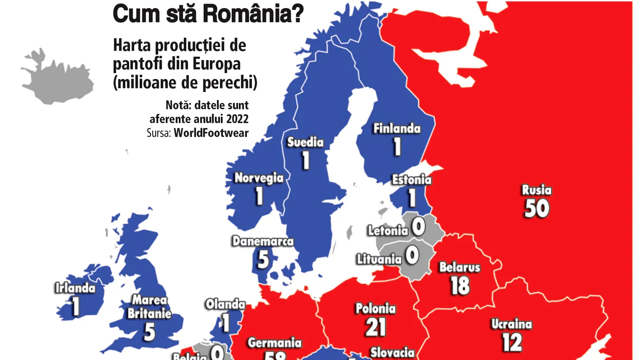 Cine sunt cei mai mari producători de încălţăminte din Europa? Este într-adevăr România pantofarul Bătrânului Continent?
