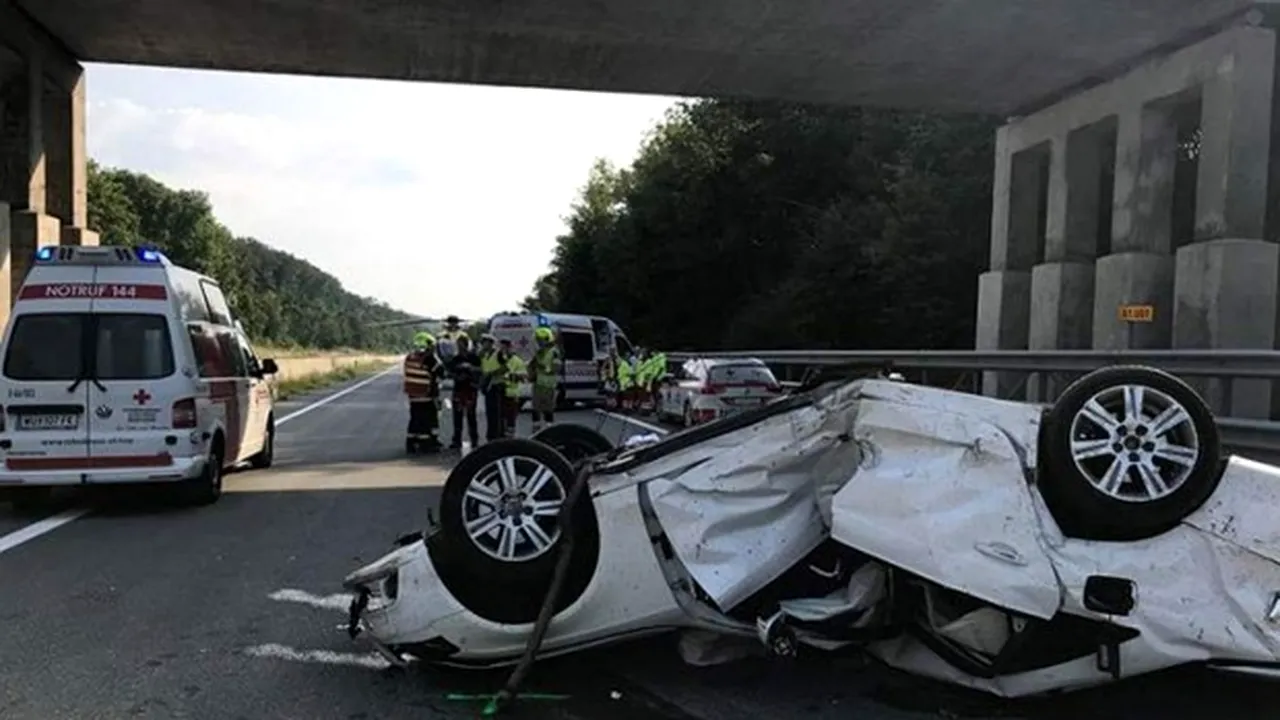 ROMÂNI implicaţi într-un accident în Austria: O persoană a murit, iar alte două, printre care un copil, în stare gravă/ MAE: Membrii familiei au fost anunţaţi