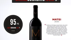 CRAMA DEMATEI ÎNREGISTREAZĂ CEL MAI MARE SCOR ISTORIC PENTRU UN VIN ROMÂNESC LA JAMES SUCKLING: MATEI 2020 – 95 DE PUNCTE!