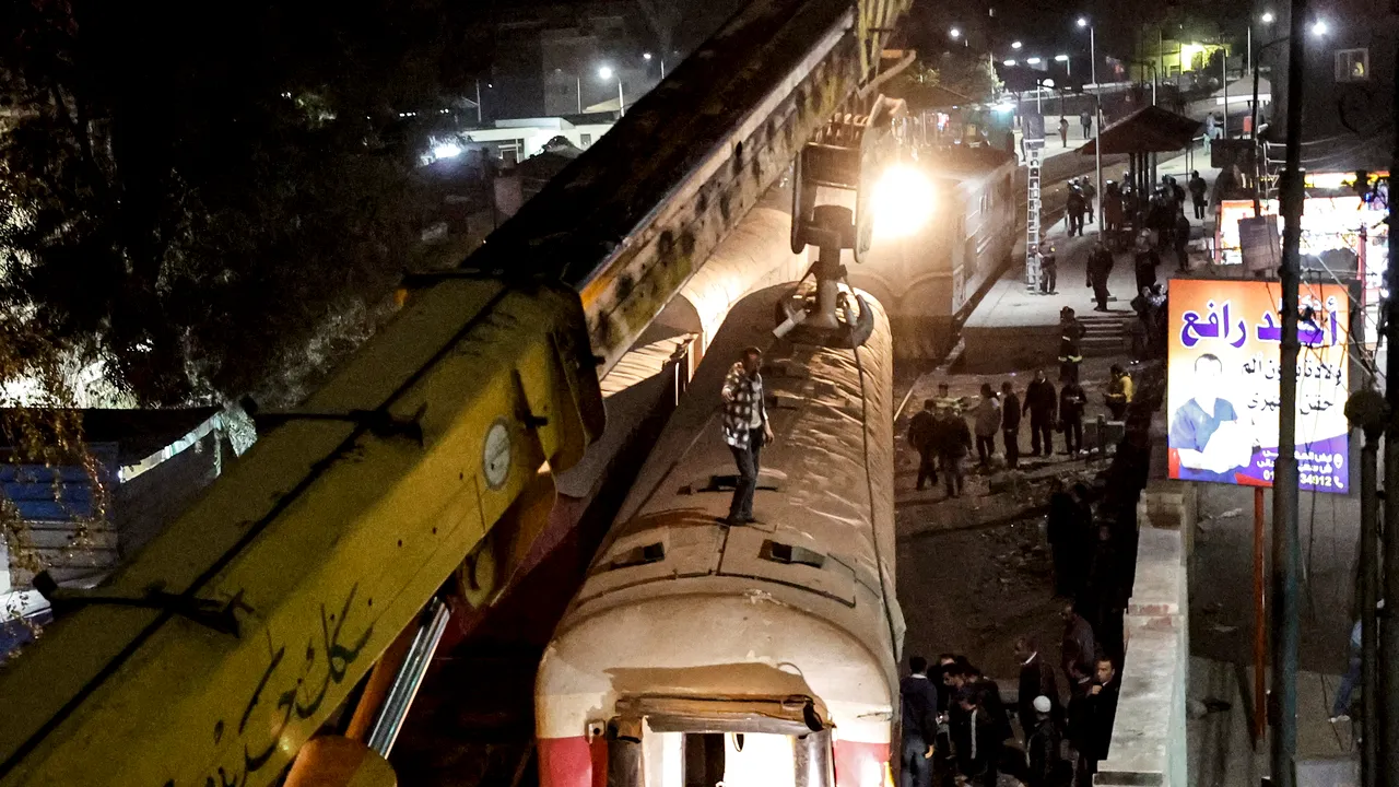 Cel puţin doi morţi şi 16 răniţi în urma unui accident feroviar produs în Egipt