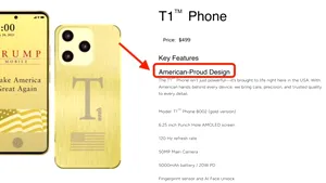 Trump a renunțat la eticheta „made in USA” pentru smartphone-ul său auriu