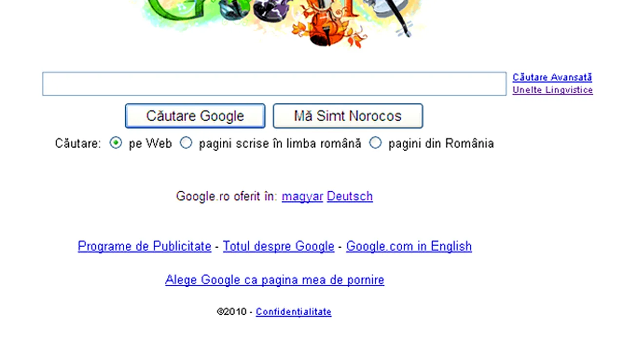 Google şi-a modificat logoul pentru a-l celebra pe Antonio Vivaldi