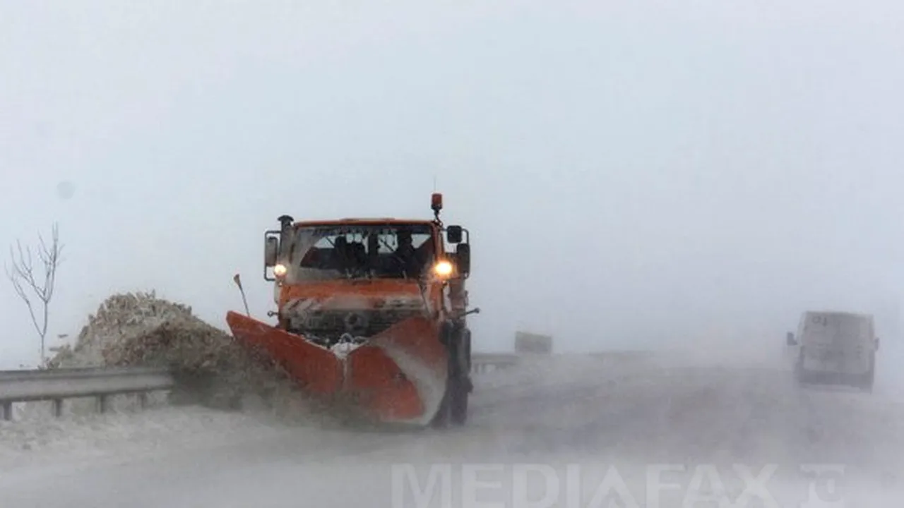 Posibil COD PORTOCALIU de vânt. Avertizarea cod galben de ninsoare şi viscol intră în vigoare mâine la ora 08:00