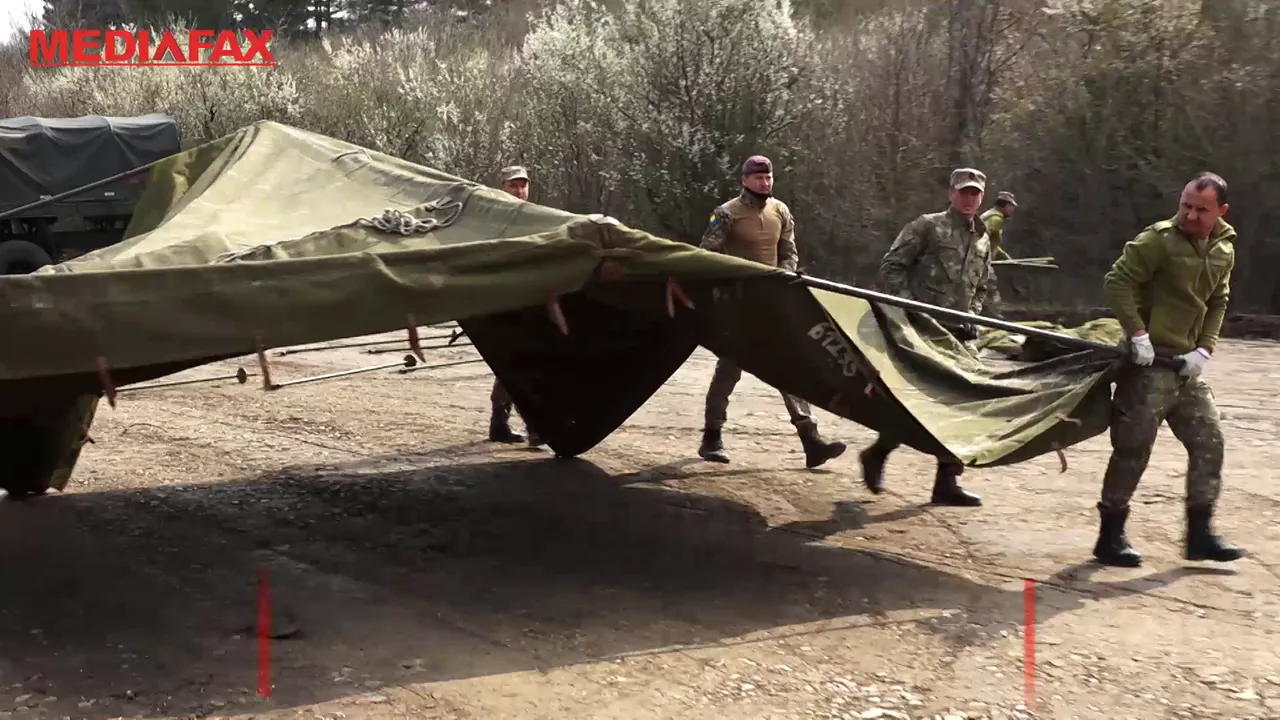 Cum arată spitalul militar pentru pacienţii cu COVID-19 construit de  Armata României. VIDEO 