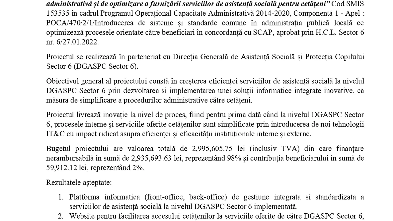 Comunicat de presă