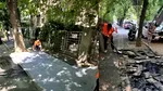 Intervenție de urgență pe Intrarea Țarcului, în urma unor surpări la nivelul carosabilului (P)
