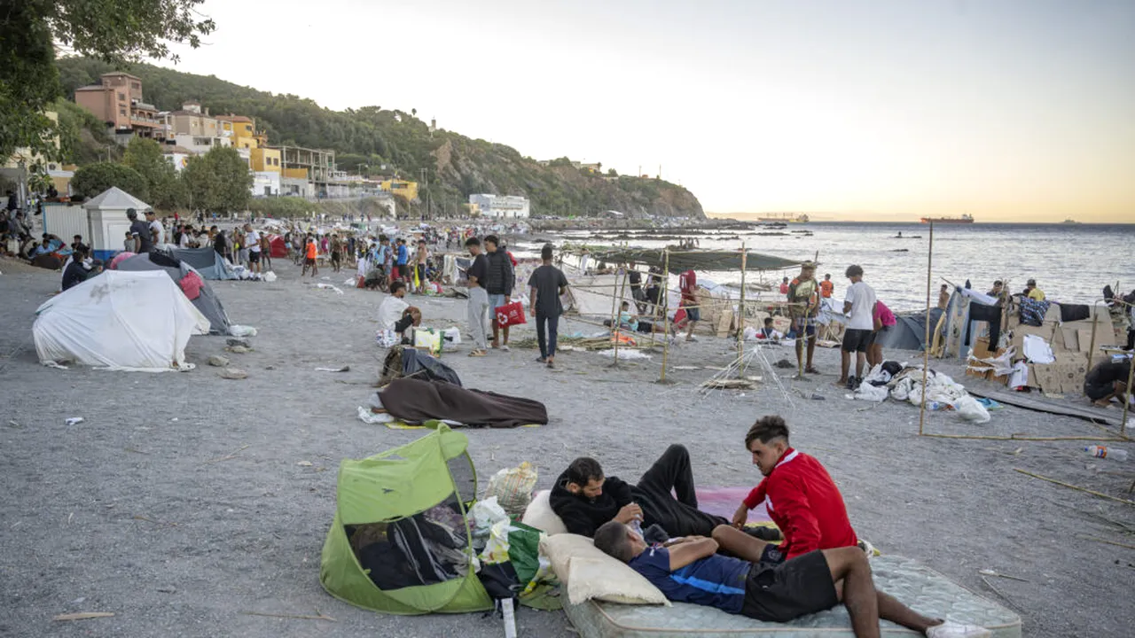 165 de milioane de euro pentru Ceuta: 5.000 de migranți sunt încă în oraș