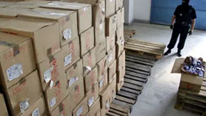 Smuggled Cigarettes Found In Nadlac Customs-W Romania