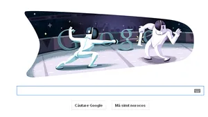 Google şi-a modificat logoul pentru a sărbători scrima, sport inclus în Jocurile Olimpice