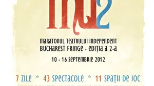 Bucharest Fringe - Maratonul Teatrului Independent, între 10 şi 16 septembrie