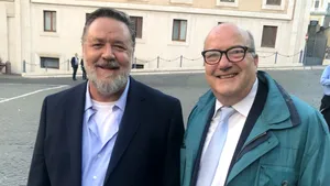 Russell Crowe a participat la proiecţia specială a noului său film, la Vatican 