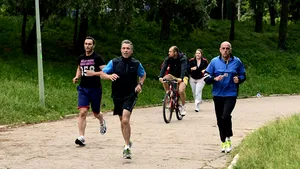 Secretarul general al NATO a alergat în Parcul Carol - FOTO