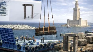 Când legenda prinde viață: Arheologii scot la suprafață fragmente uriașe din Farul din Alexandria