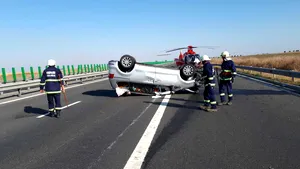 Un mort şi trei răniţi, în urma unui accident grav produs pe autostrada Arad-Nădlac | FOTO