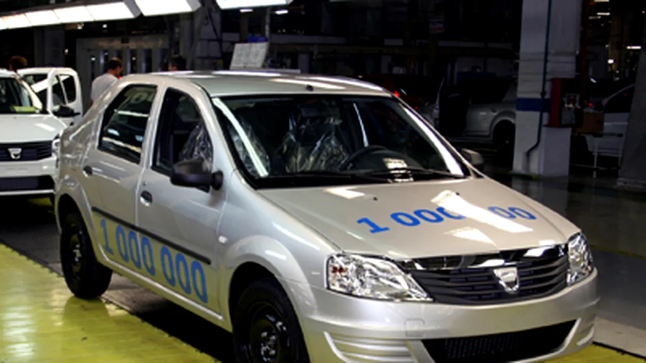 Dacia a produs joi maşina cu numărul un milion construită pe platforma Logan