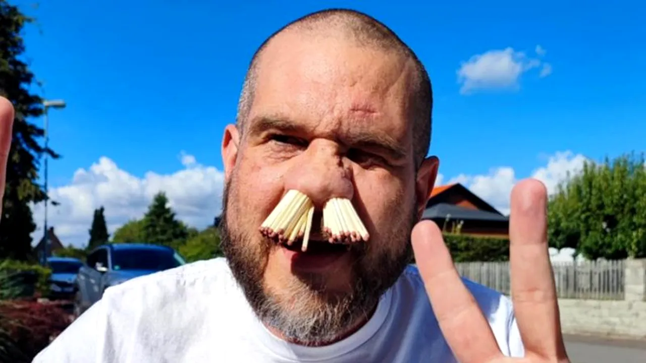 Inspirat de copiii săi să-și bage chibrituri în nas, un suedez a ajuns să doboare recordul mondial / „Sunt un talent înnăscut”