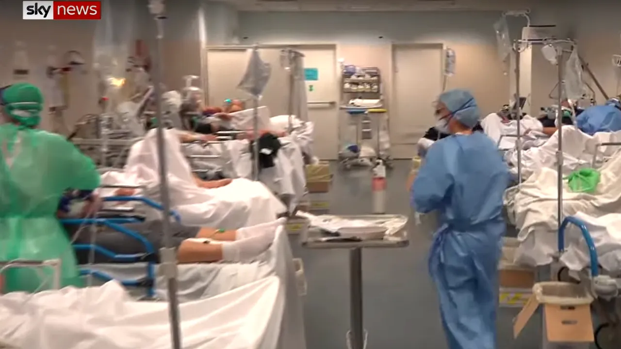 Cum arată un spital din Bergamo, în plină pandemie. Jurnaliştii de la Sky au reuşit să pătrundă înăuntru