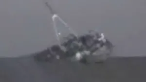 Poluare pe mare de la nava scufundată lângă Mangalia