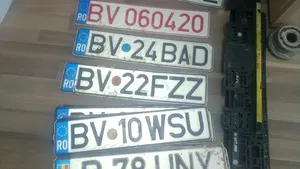 Zeci de plăcuţele de înmatriculare ale maşinilor, găsite pe străzi în urma inundaţiilor din Braşov - FOTO