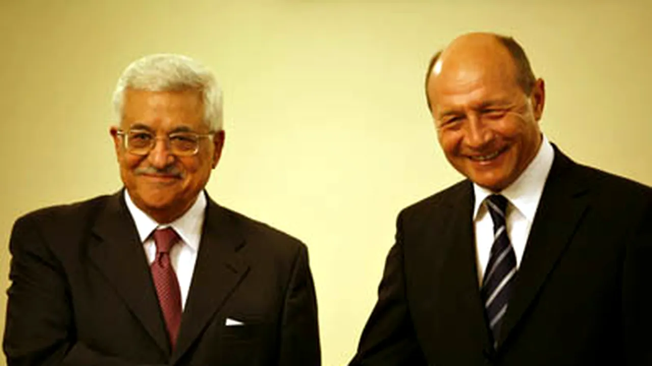 Băsescu s-a întâlnit cu Mahmoud Abbas