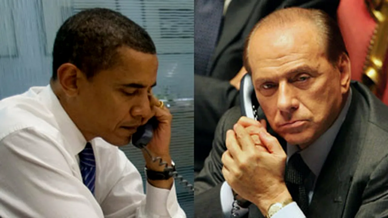 Barack Obama l-a sunat pe Silvio Berlusconi