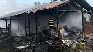 FOTO: Incendiu la un cămin de bătrâni din judeţul Arad. Zeci de persoane au fost evacuate