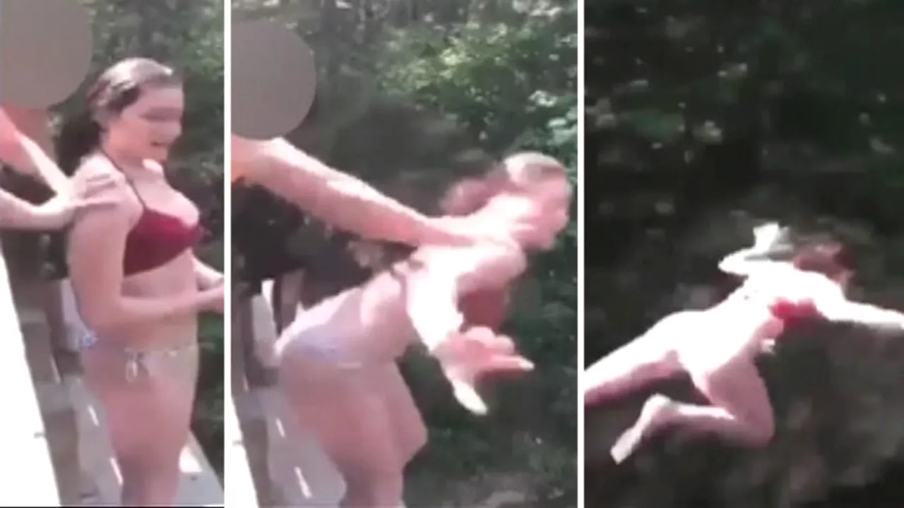 VIDEO O adolescentă care şi-a împins prietena de la înălţimea de peste 18 metri de pe un pod va ajunge în închisoare 