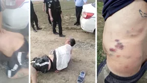 VIDEO | Bărbat din Tulcea, bătut violent de poliţişti şi jandarmi. EXCLUSIV: Dosar pentru purtare abuzivă pe numele poliţiştilor / Martor: 