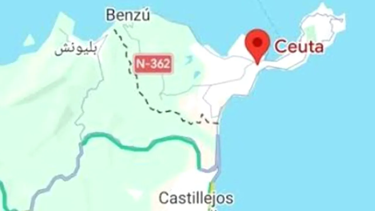 Google Maps nu recunoaște suveranitatea Spaniei la frontiera cu Ceuta și Melilla