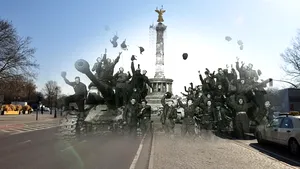Trupe ruseşti pe străzile din Berlinul de astăzi? IMAGINI SURPRIZĂ din marile oraşe europene - GALERIE FOTO