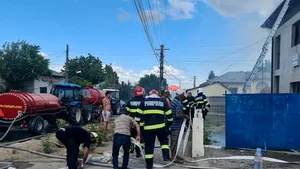 VIDEO Incendiu la un centru de vaccinare anti-COVID din România 