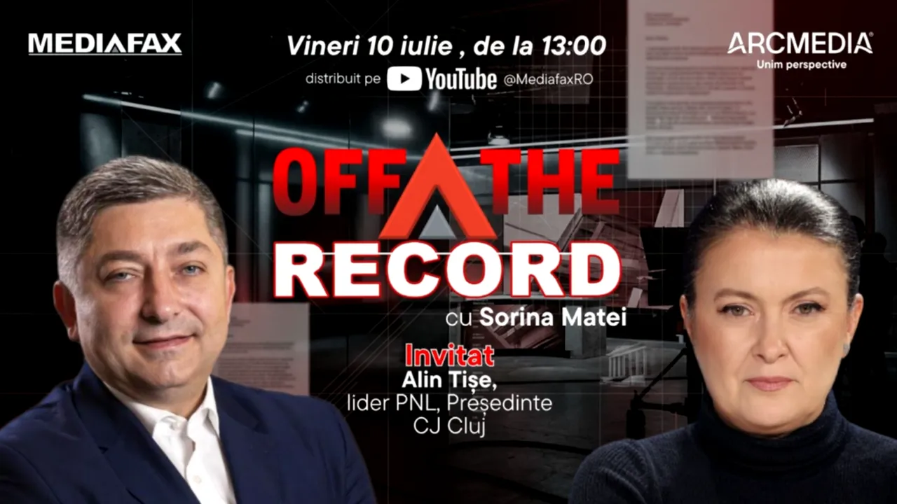 OFF The Record. Invitat: Alin Tișe, lider PNL, președintele CJ Cluj