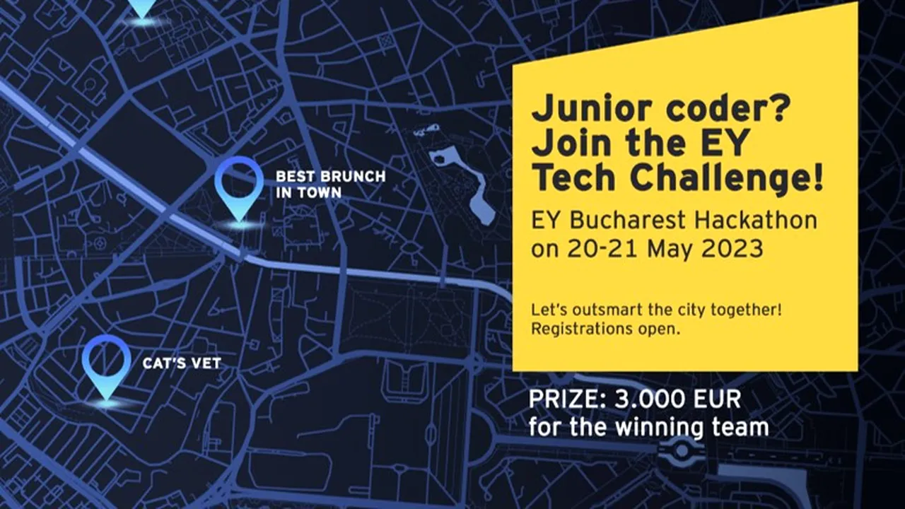 Începe hackathon-ul EY Tech Challenge pentru programatori juniori