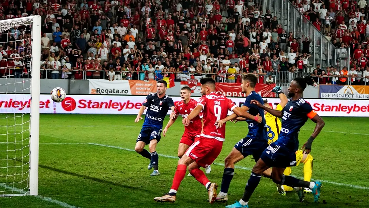 Dinamo Bucureşti obţine prima victorie după revenirea în Superligă