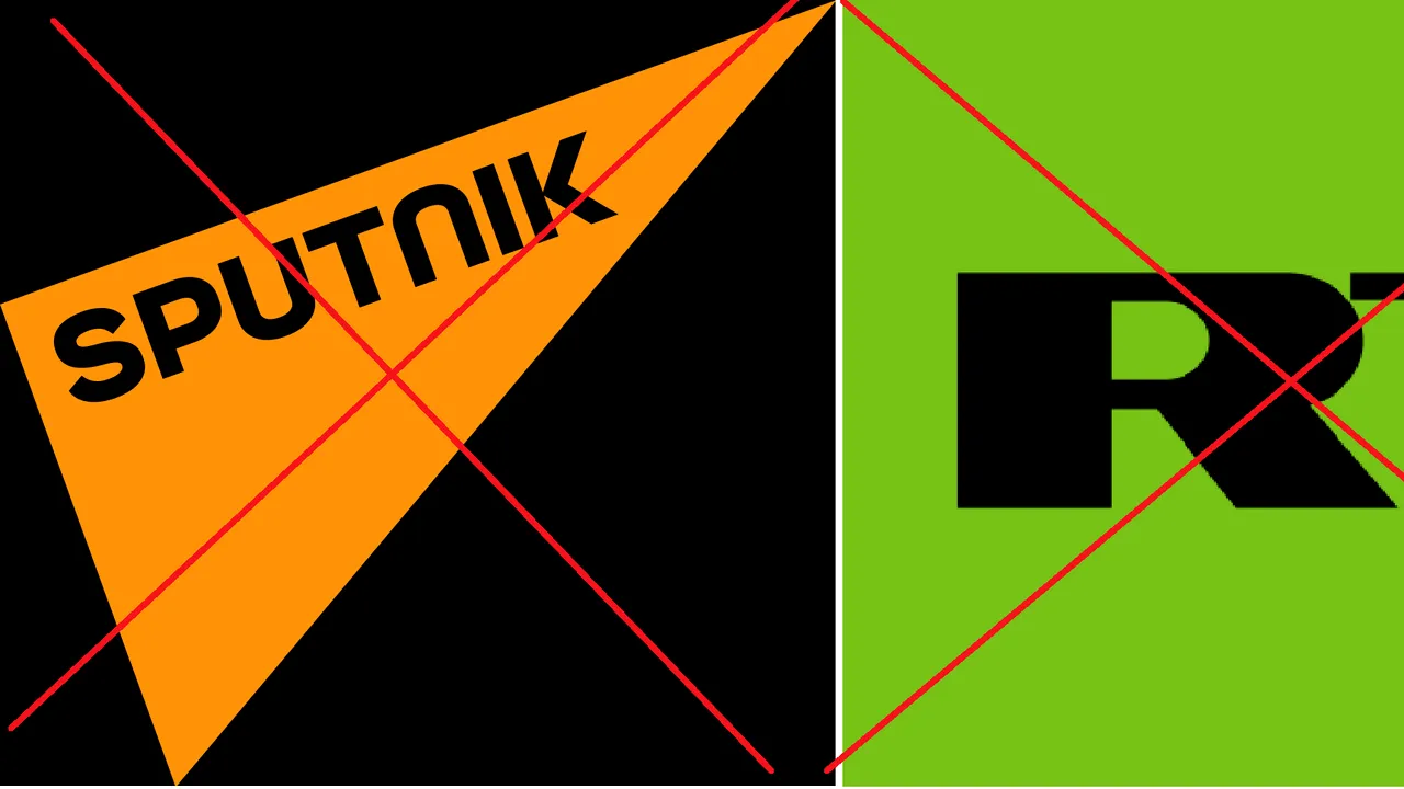 Russia Today şi Sputnik, interzise pe internet