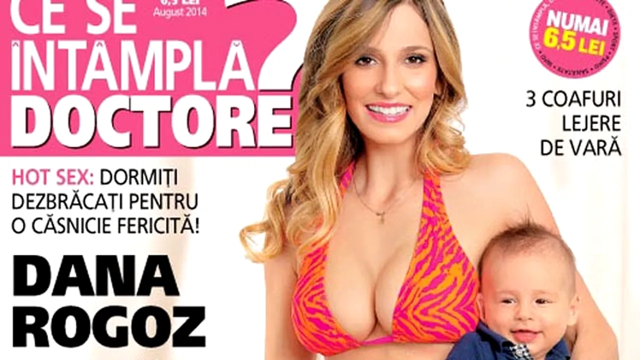 Dana Rogoz, o mămică sexy şi relaxată pe coperta de august a revistei 