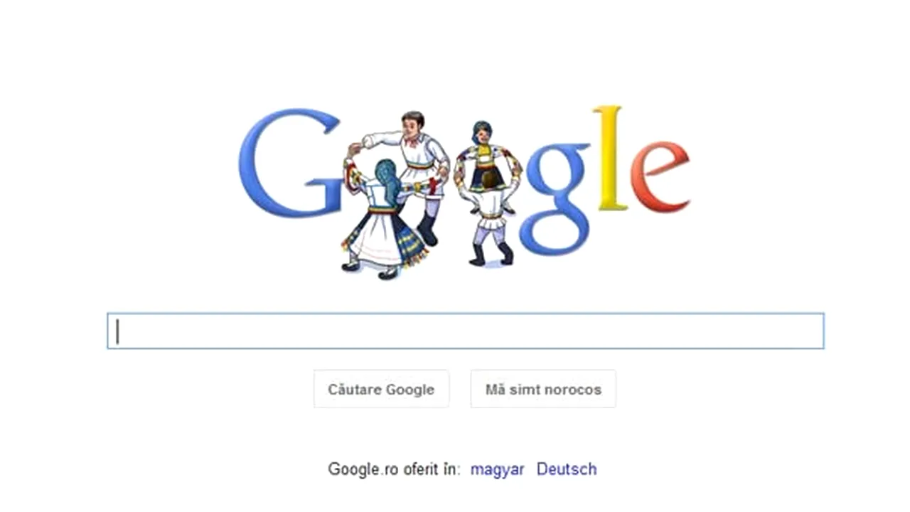 Google celebrează Ziua Naţională a României cu un logo special