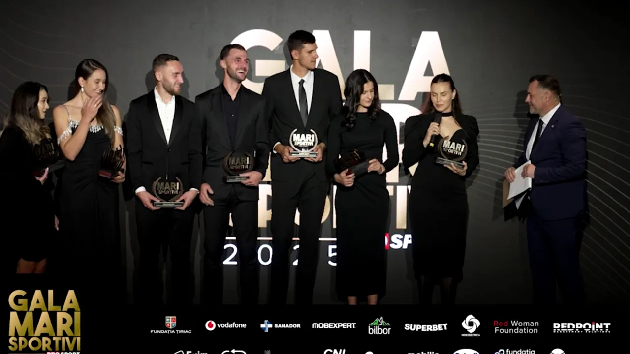 Momentul în care echipajul de 8+1 mixt, care a obținut aurul la CM de canotaj, a fost premiat la Gala Mari Sportivi ProSport 2025: „Am avut doar patru antrenamente în spate”