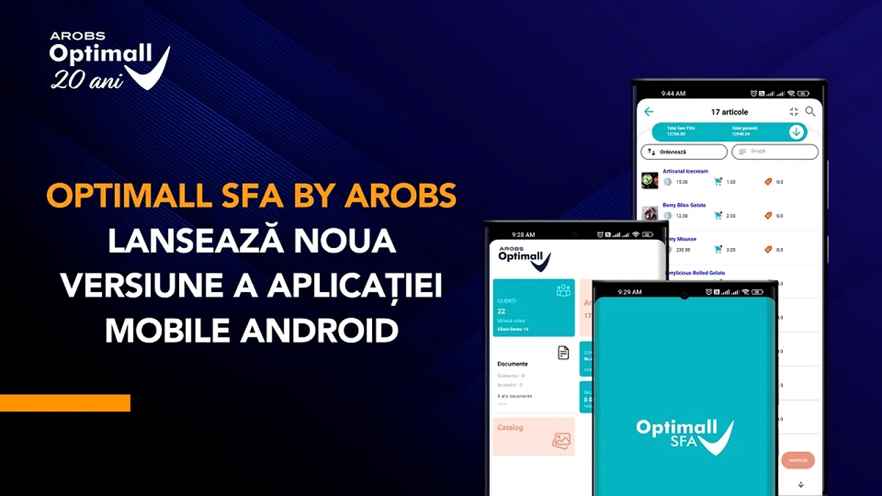 Optimall SFA by AROBS, soluţia de automatizare a forţei de vânzări