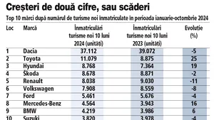 Piaţa auto din România după zece luni din 2024: Hibridele câştigă teren, în timp ce înjumătăţirea Rabla Plus a tăiat în două vânzările de electrice