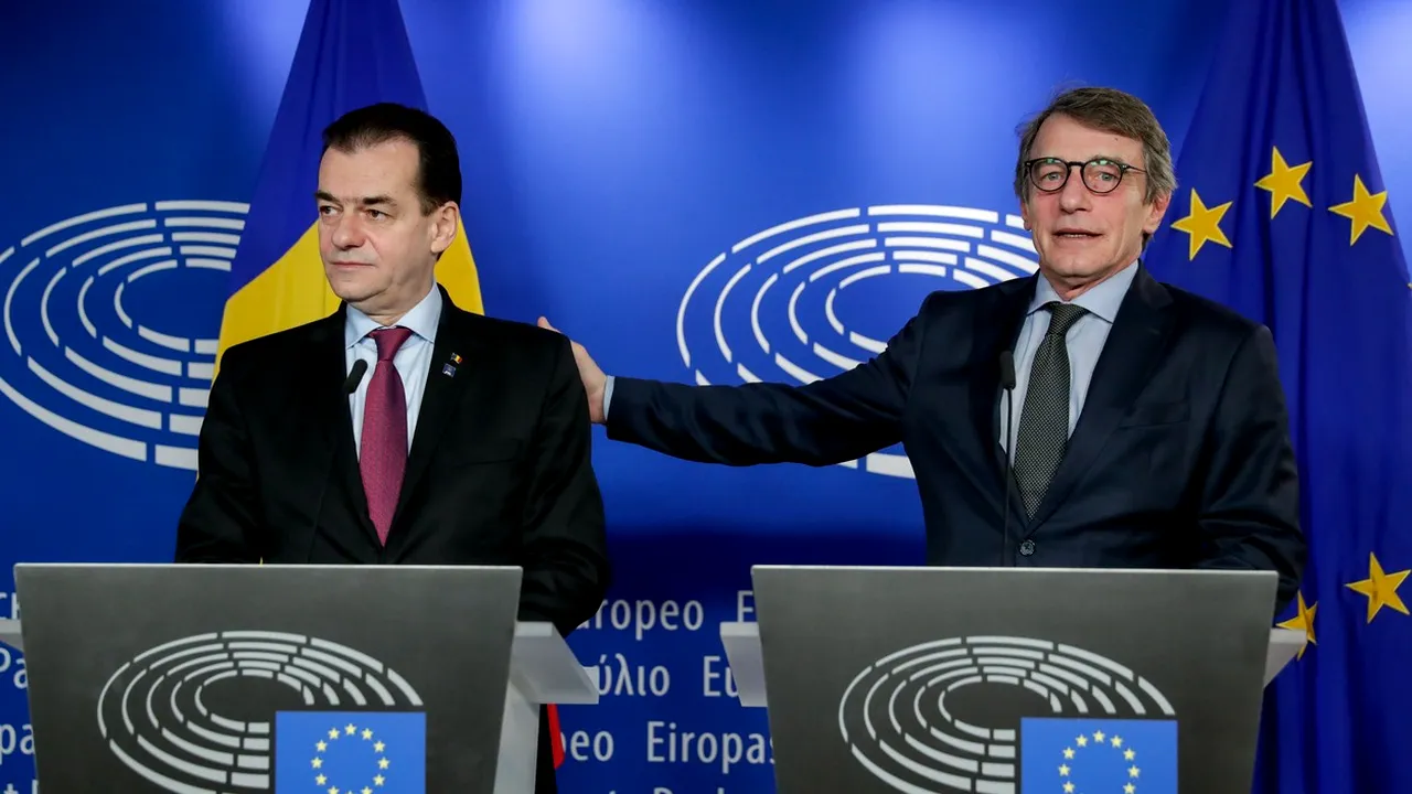 Ludovic Orban s-a întâlnit la Bruxelles cu David Maria Sassoli. Subiectele discutate de cei doi