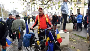 Un lugojean a mers pe bicicletă până la Alba Iulia: ”Am venit pentru a 15-a oară în ultimii 18 ani