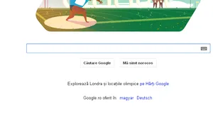 Google şi-a schimbat logoul pentru a promova proba aruncării greutăţii la Jocurile Olimpice