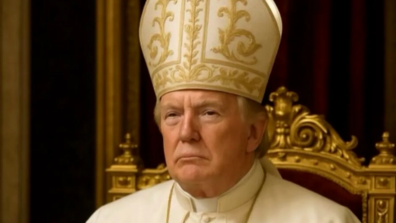 Trump despre imaginea lui generată cu AI în rolul papei: „Melania a considerat-o drăguță