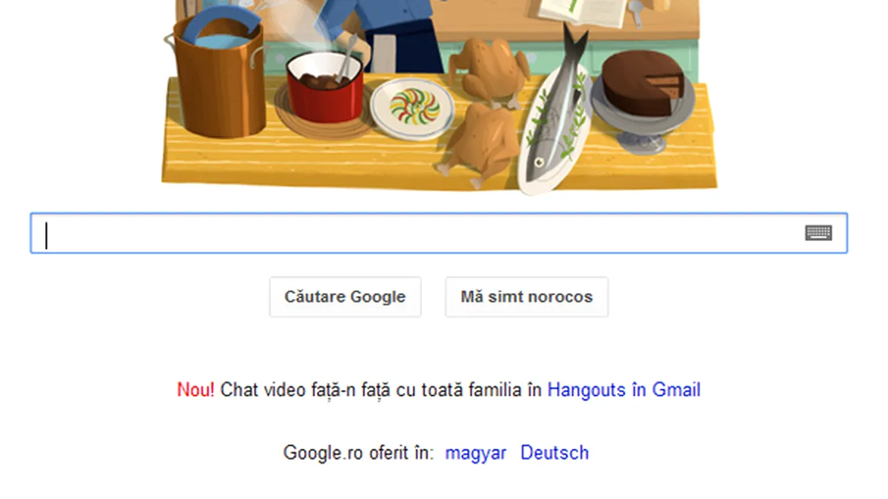 Google o omagiază, miercuri, pe JULIA CHILD, maestru bucătar american şi vedetă TV