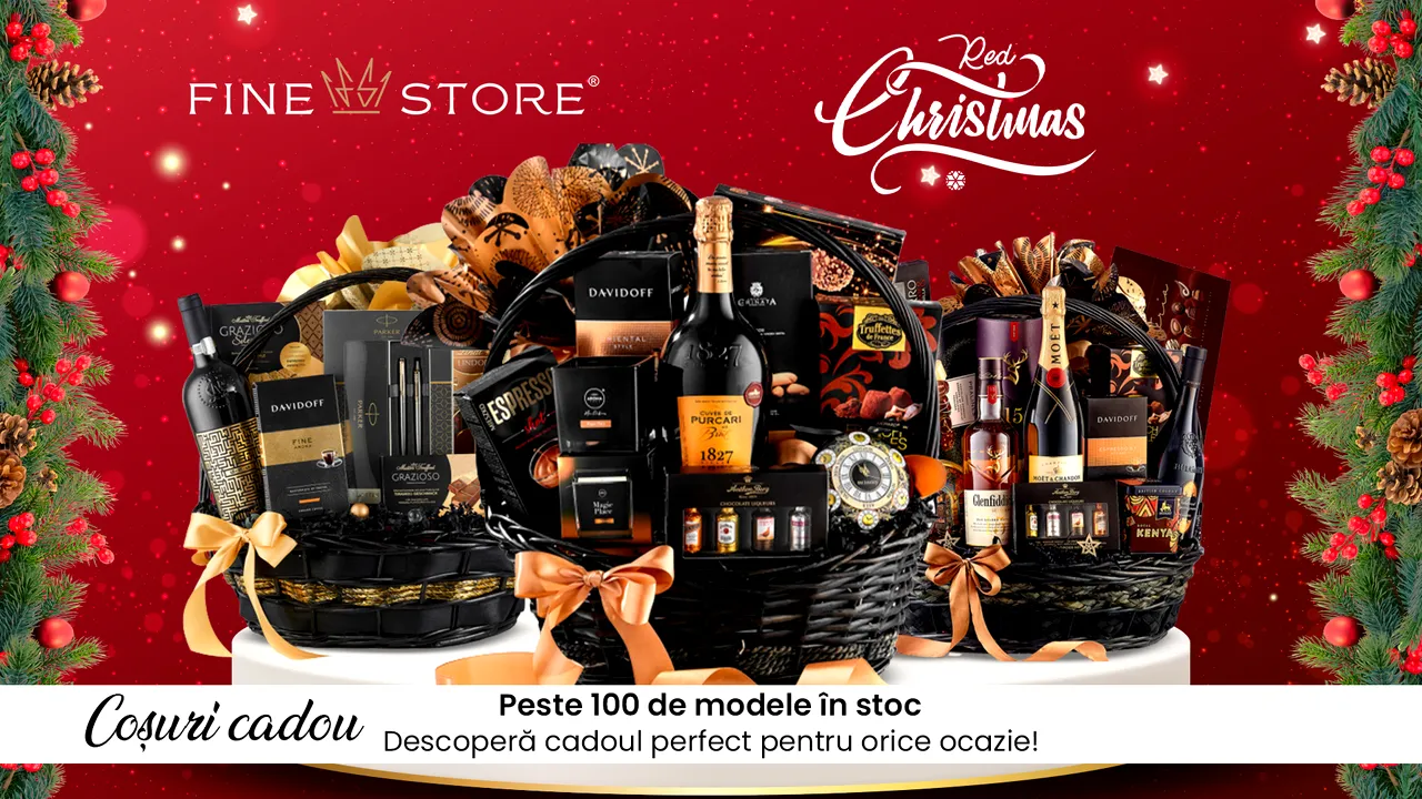 (P) De ce să alegi de sărbători coşuri cadou de la FineStore. 7 motive întemeiate 