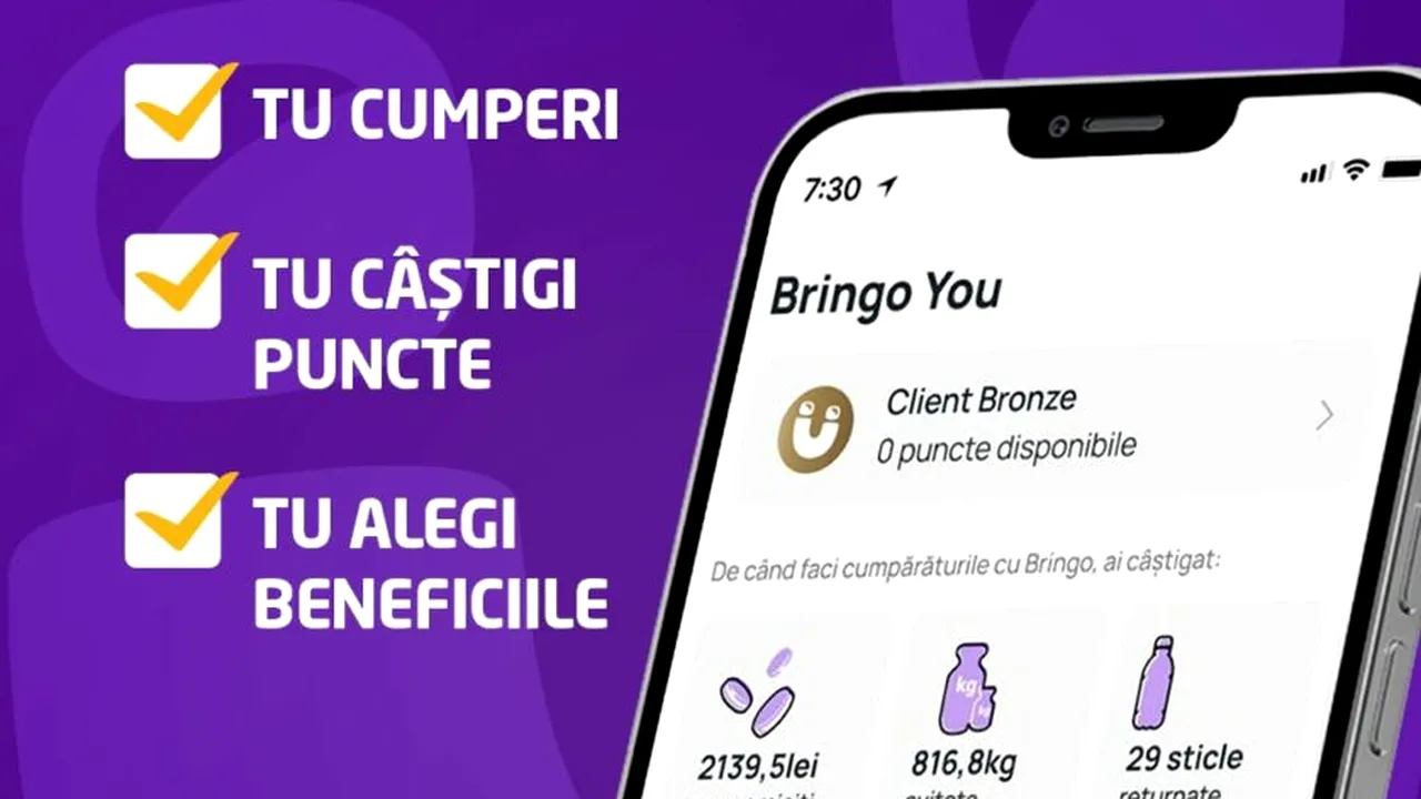 Bringo lansează Bringo YOU – programul de loialitate care răsplătește rutina de cumpărare cu extra-beneficii, fără înscriere sau costuri suplimentare