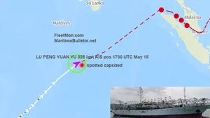 Un vas de pescuit chinez s-a răsturnat în Oceanul Indian. 39 de membri ai echipajului, daţi dispăruţi