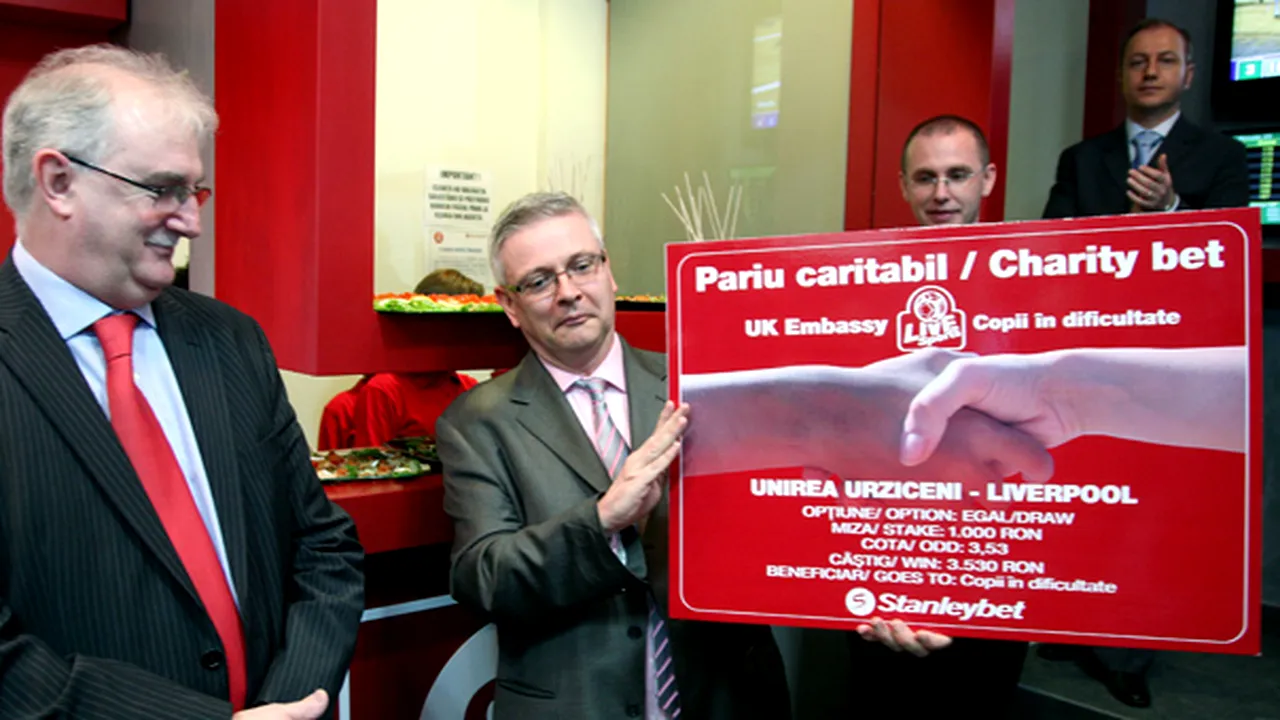 Ambasadorul Barnett a pariat 1000 de lei pe egal la partida Unirea Urziceni-FC Liverpool